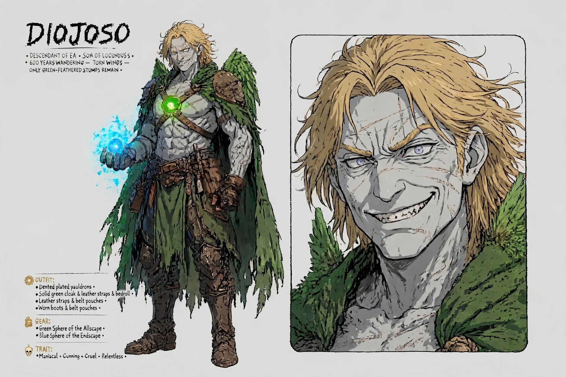 Diojoso character sheet