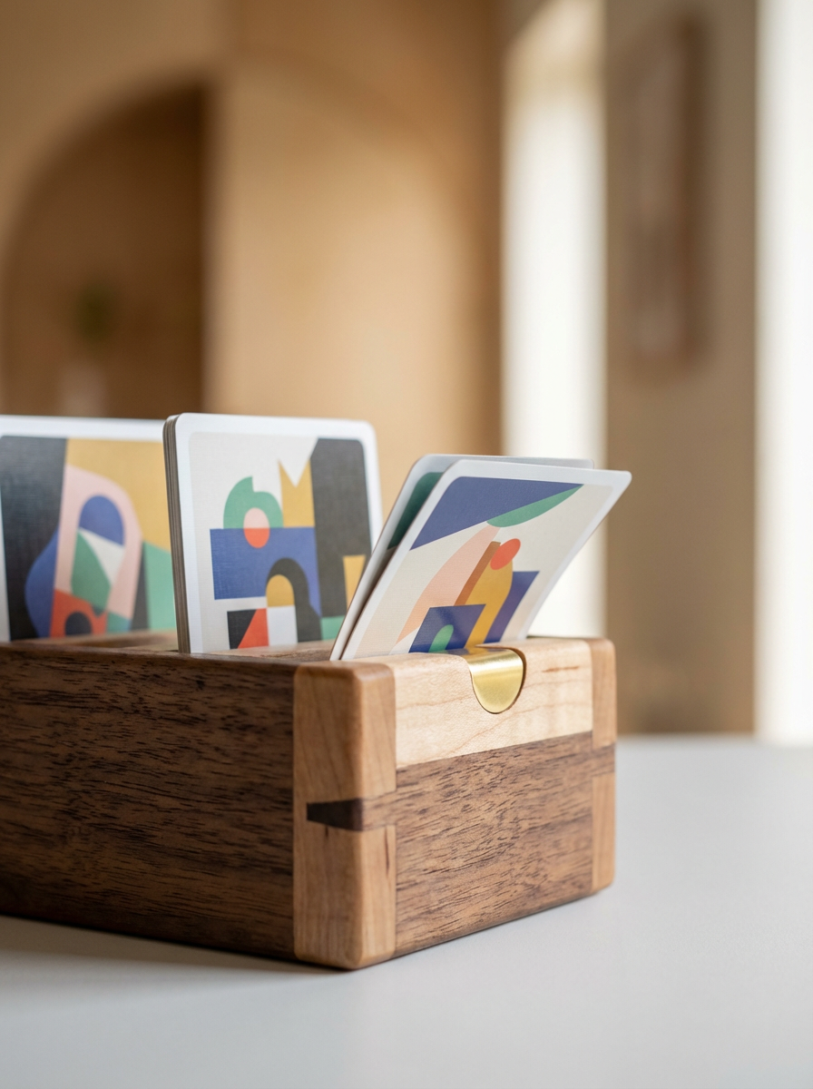 Wooden Card Holder