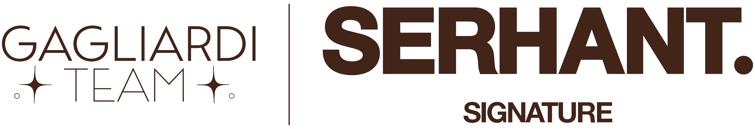 Gagliardi Team signature logo with the name 'Serhant' in bold letters.