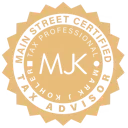 A gold-colored seal or badge with a circular design and decorative edges, with the words 'Good Service' written inside.
