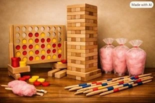 XXL-Spiele - Vier Gewinnt - Wackelturm - Mikado