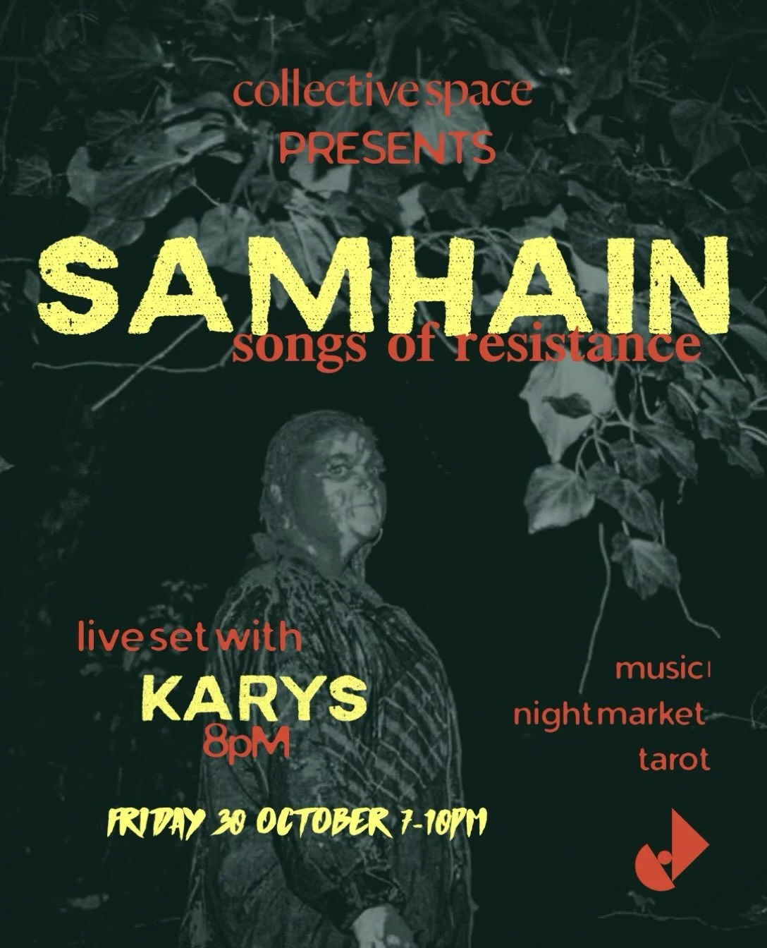 SAMHAIN 🍂 
Songs of Resistance 🍂 
30&bull;10&bull;26 ✊🏼 

Join us for an evening celebrating Samhain or &lsquo;summers end&rsquo; the ancient Gaelic festival that marks the end of harvest and beginning of winter. 🌽 

As we move towards the darkne