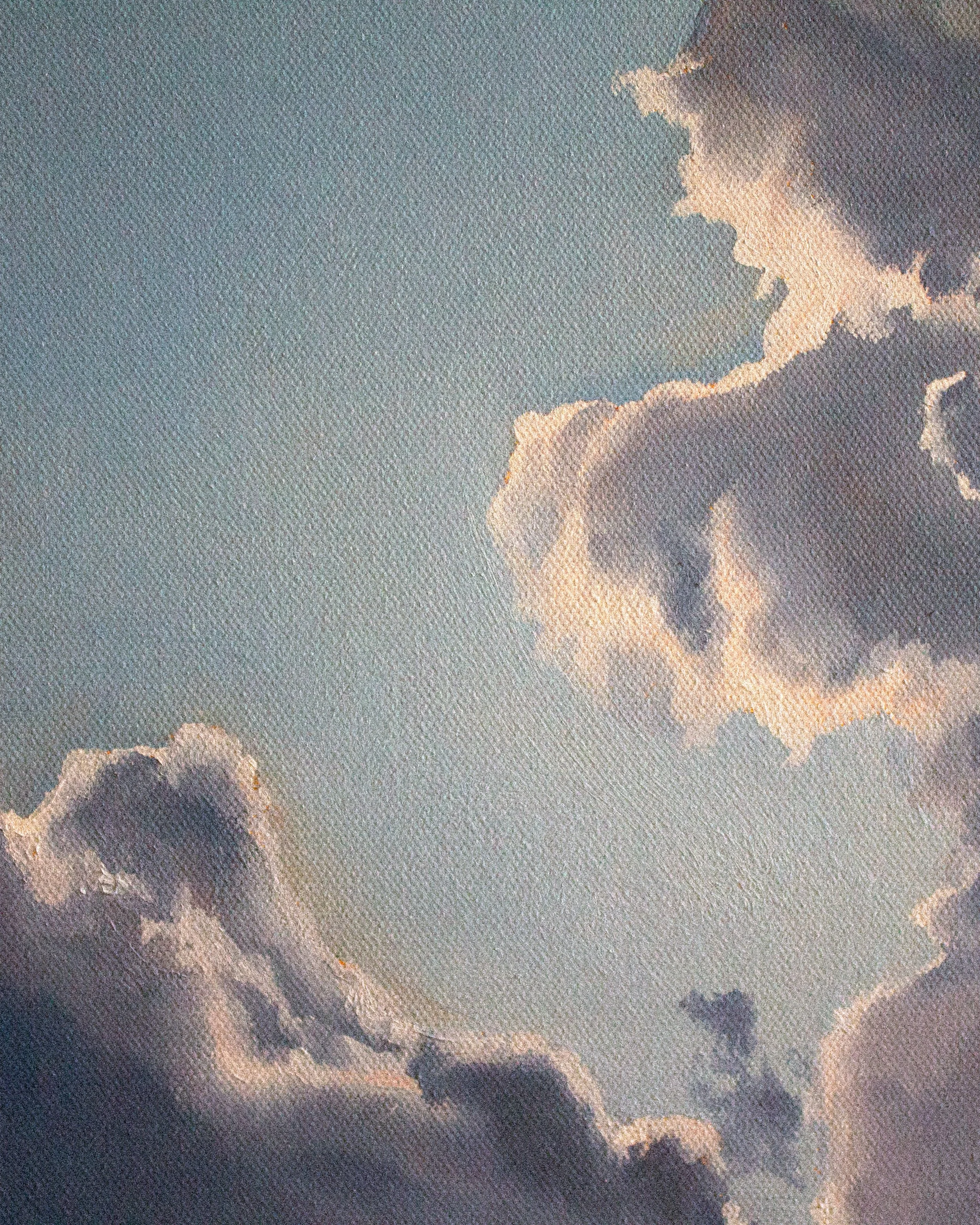 ethereal sky, cropped image, 20x20, oil on canvas, 2026