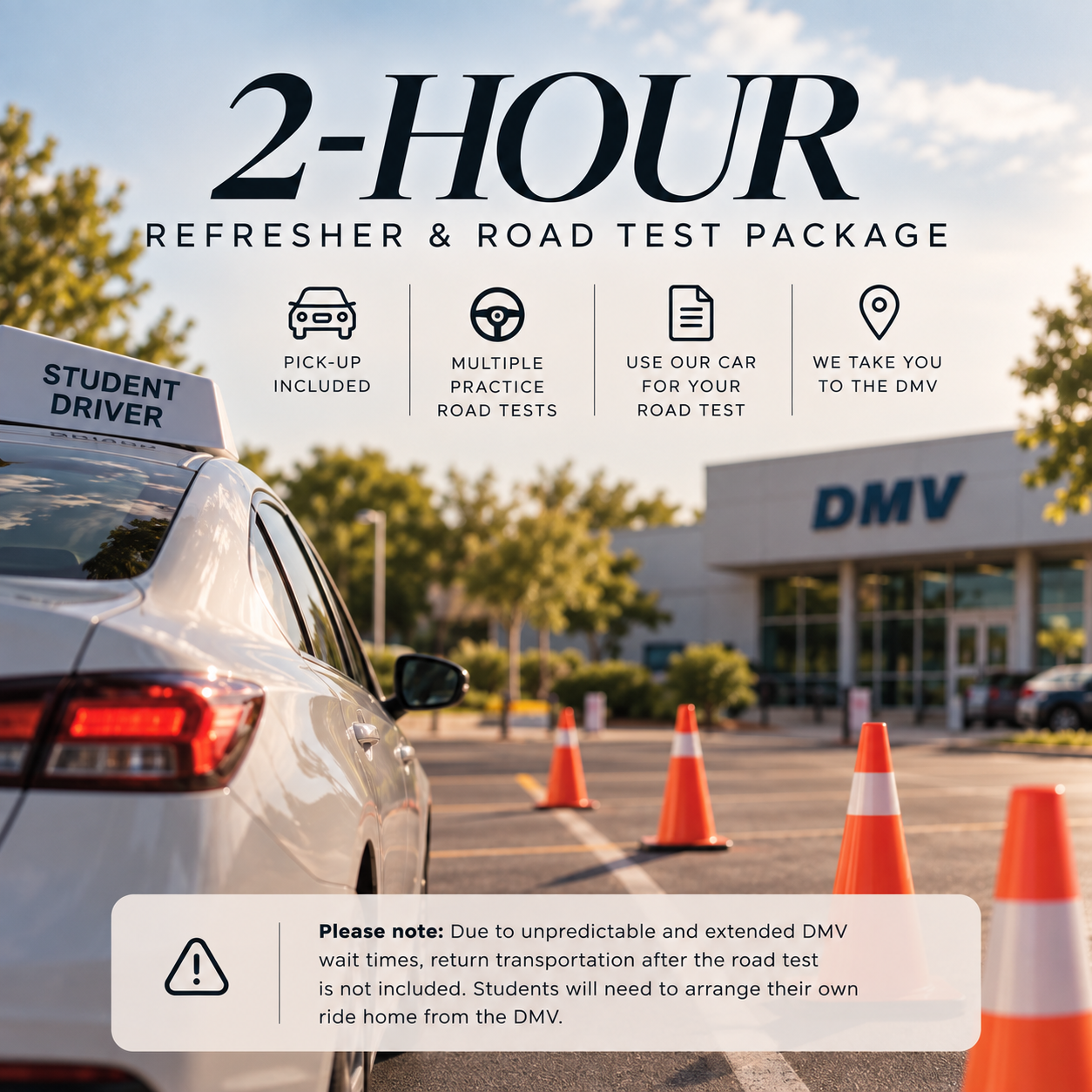2-Hour Refresher & Road Test Package