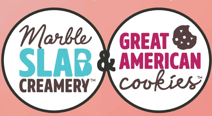 Marble Slab Creamery & Great American Cookies Logo