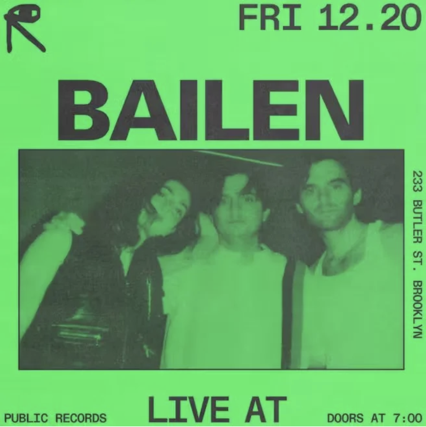 Bailen (opening slot) dery & Son of Cloud - Public Records