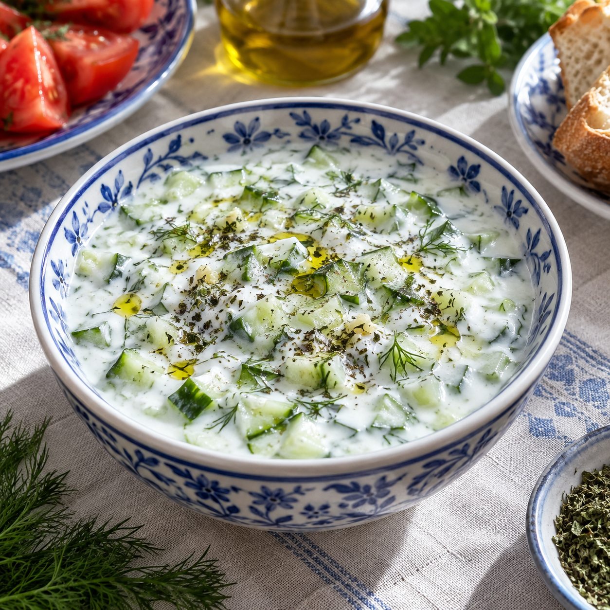 Cacık — Turkish Yogurt and Cucumber