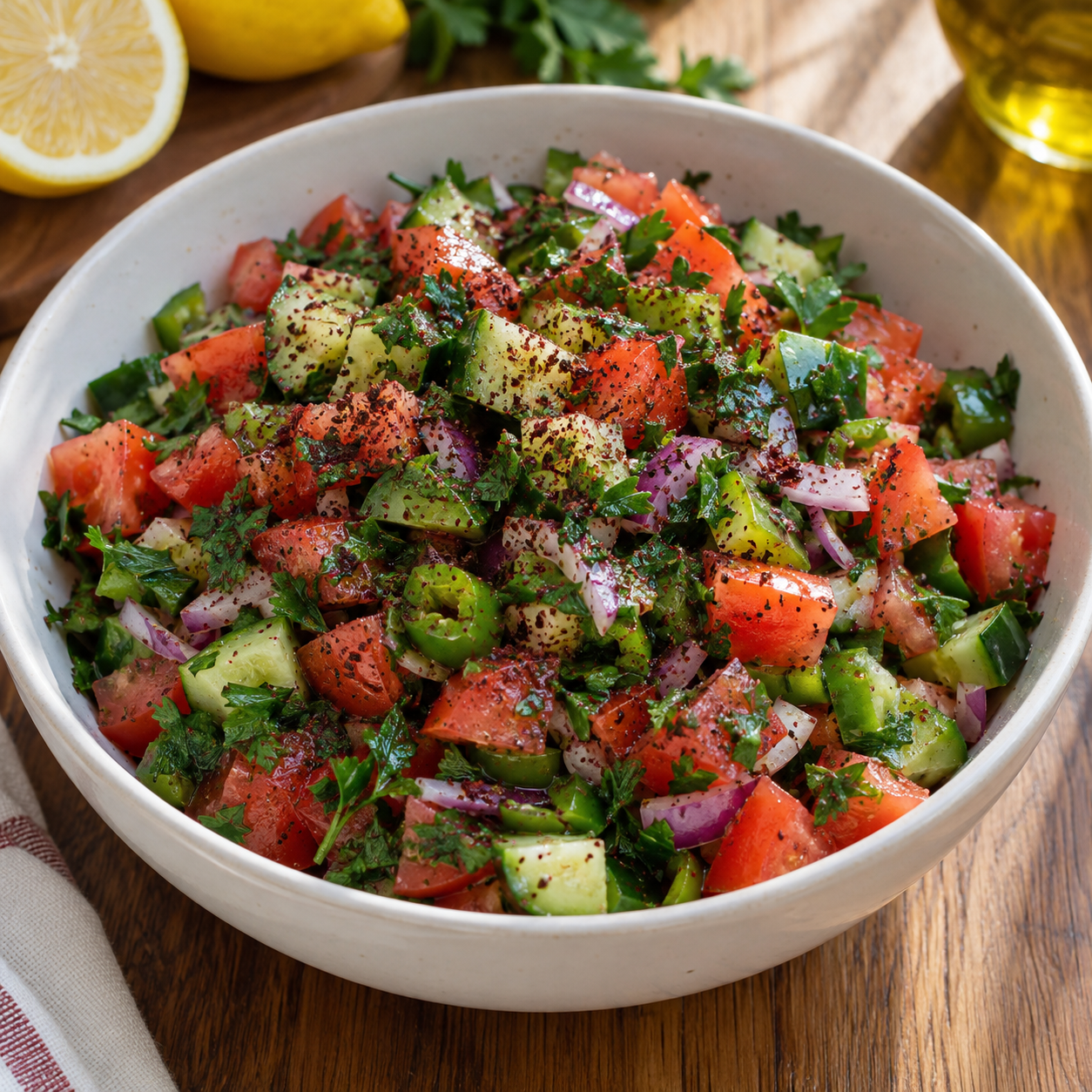 Çoban Salatası — Turkish Shepherd’s Salad