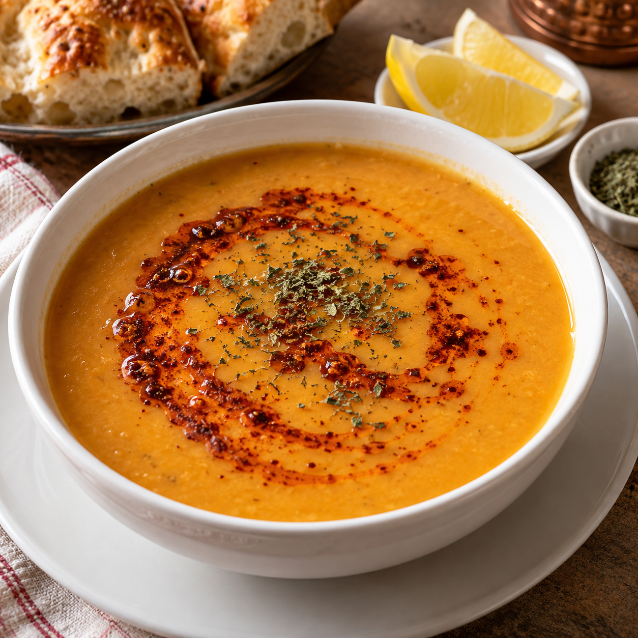 Mercimek Çorbası — Turkish Red Lentil Soup