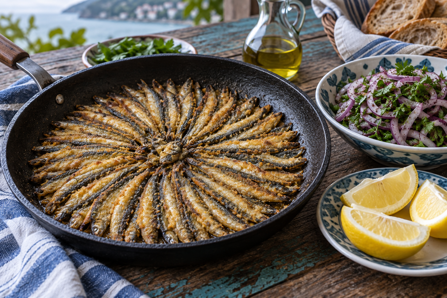 Hamsi Tava — Black Sea Fried Anchovies