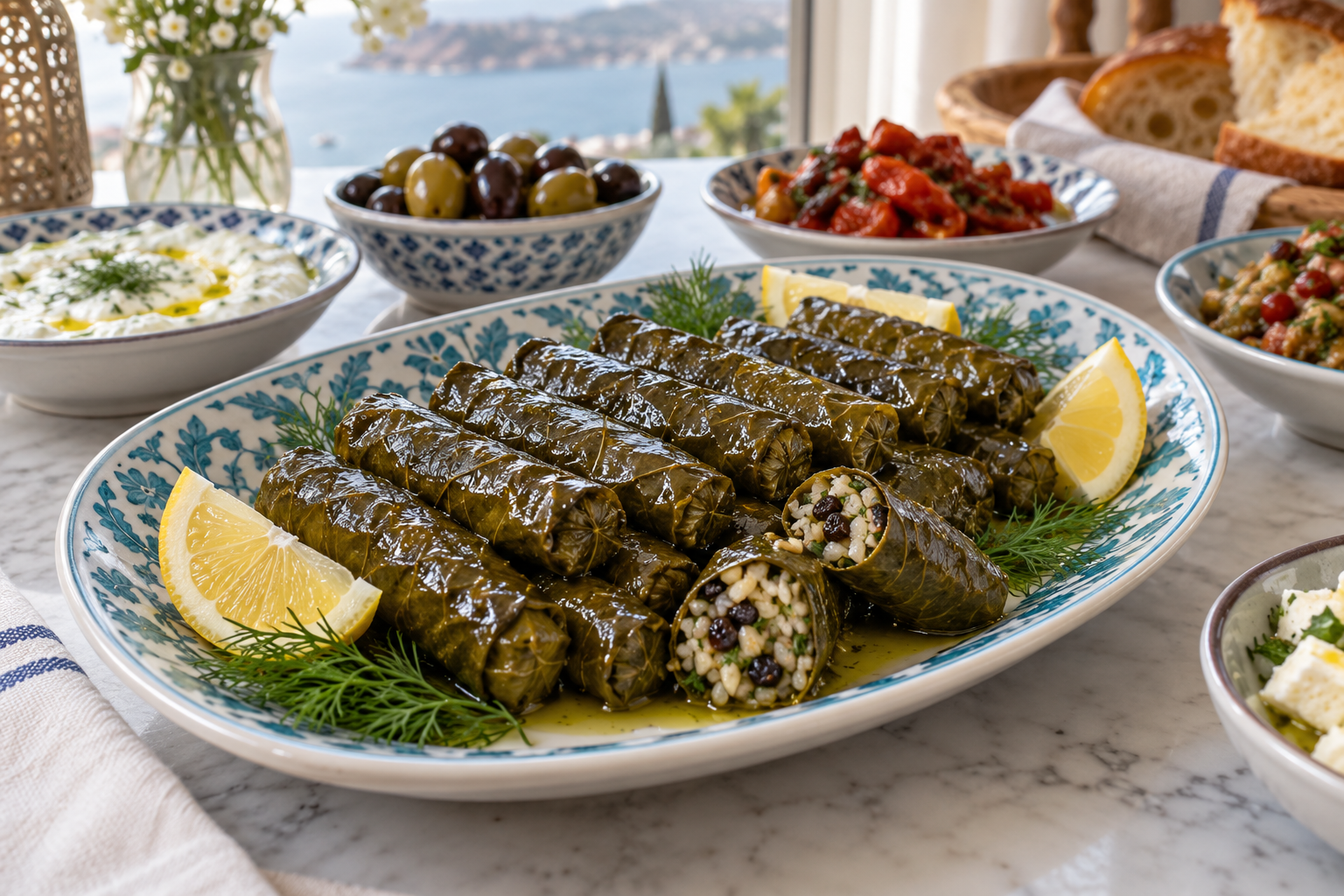 Zeytinyağlı Yaprak Sarma — Olive-Oil Stuffed Vine Leaves