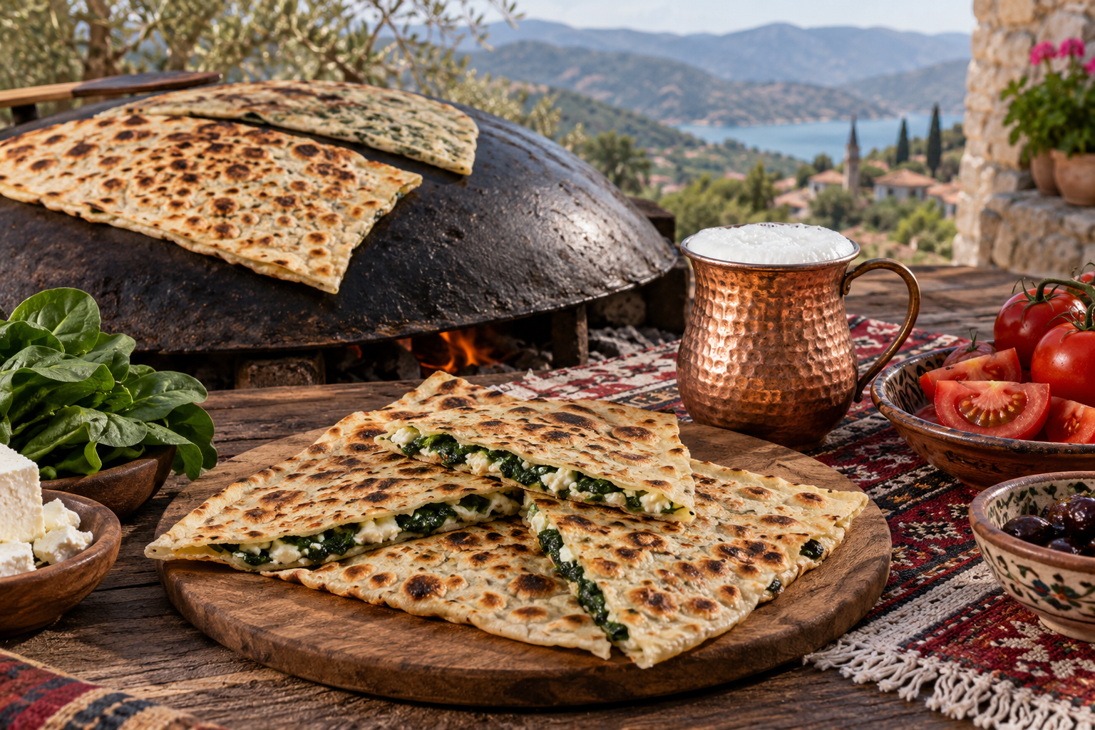 Gözleme — Turkish Griddled Flatbread