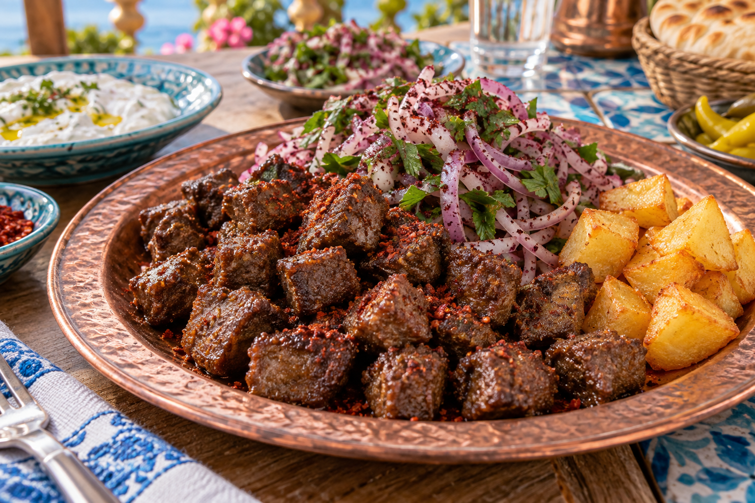 Arnavut Ciğeri — Turkish Fried Liver with Sumac Onion