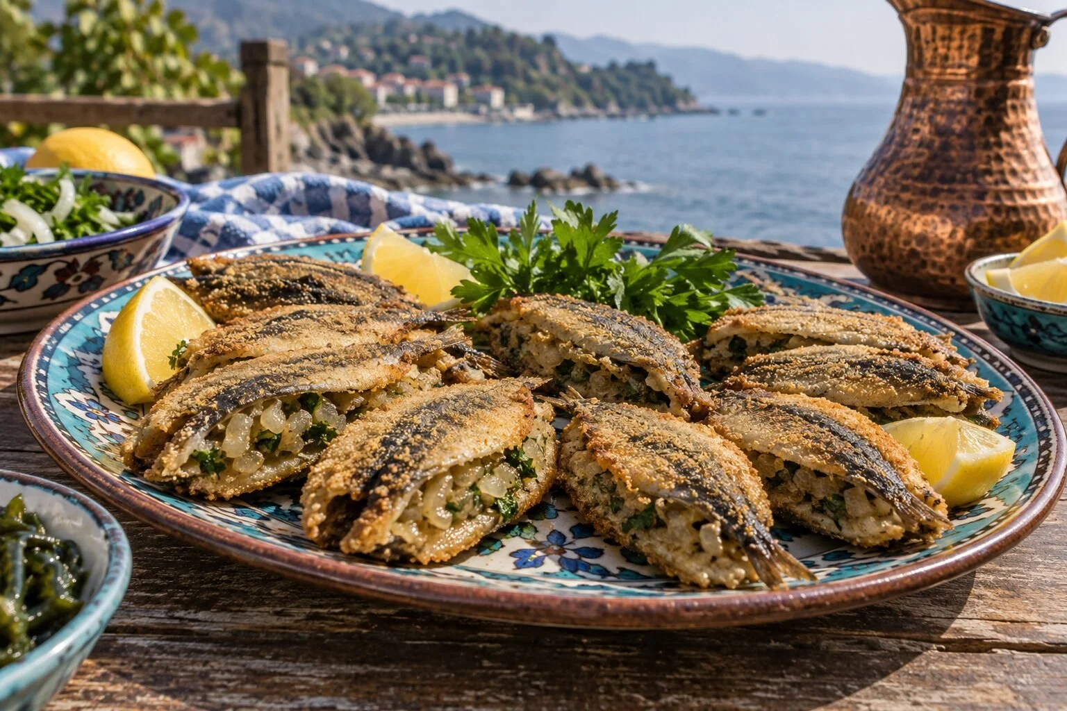 Hamsi Kuşu — Stuffed Anchovy Pairs
