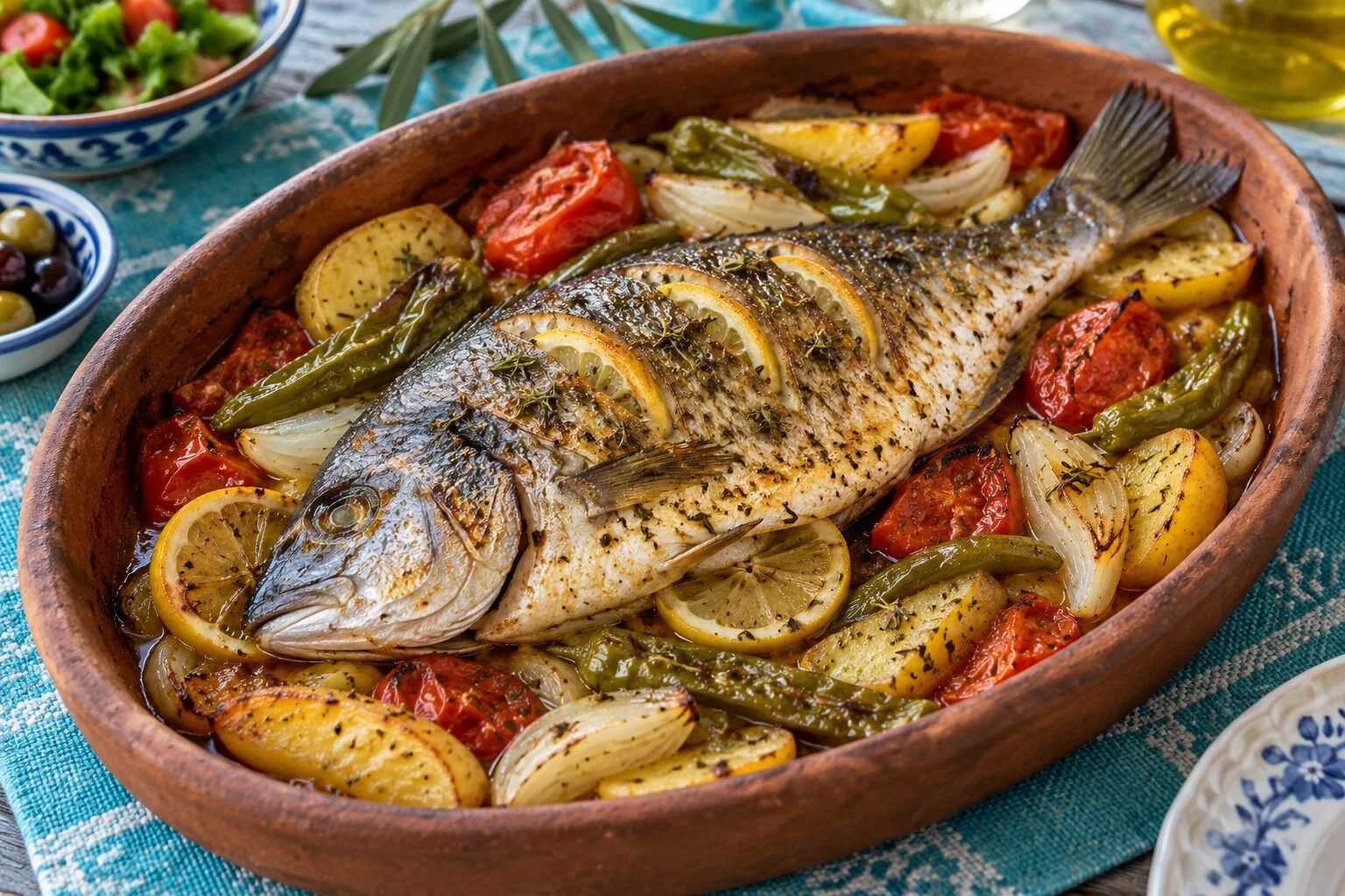 Fırında Çipura — Turkish Baked Sea Bream