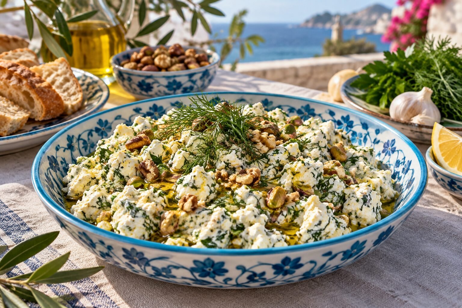 Girit Ezmesi — Aegean Herb and Cheese Meze
