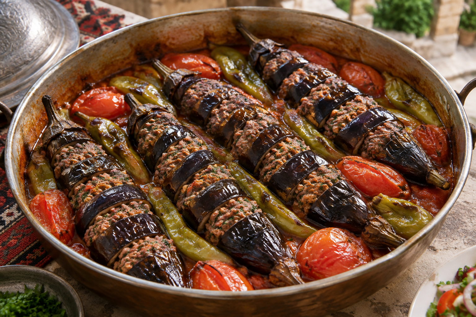 Kazan Kebabı — Şanlıurfa Stuffed Eggplant