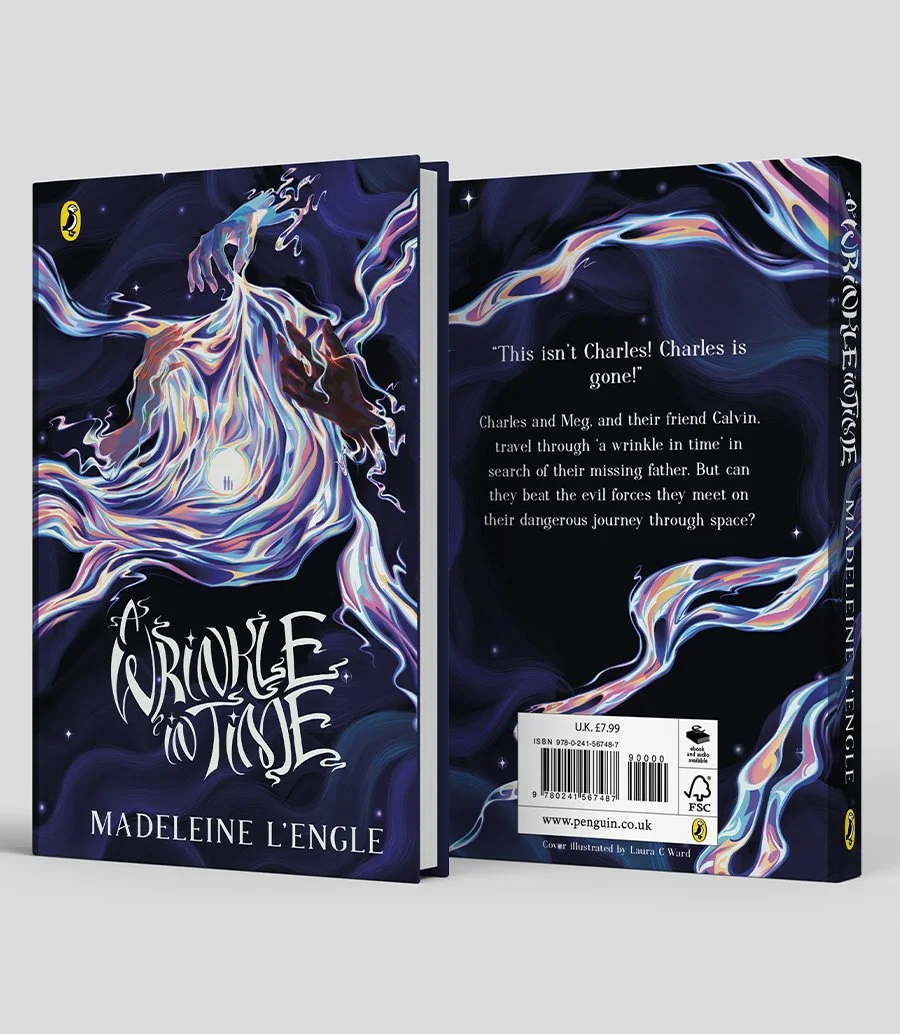 A personal cover redesign of A Wrinkle in Time by Madeleine L'Engle✨📖

This piece was inspired by the Penguin Book Cover Award brief. While I wasn&rsquo;t eligible to officially enter as I&rsquo;m classed as a professional, I still wanted to take on
