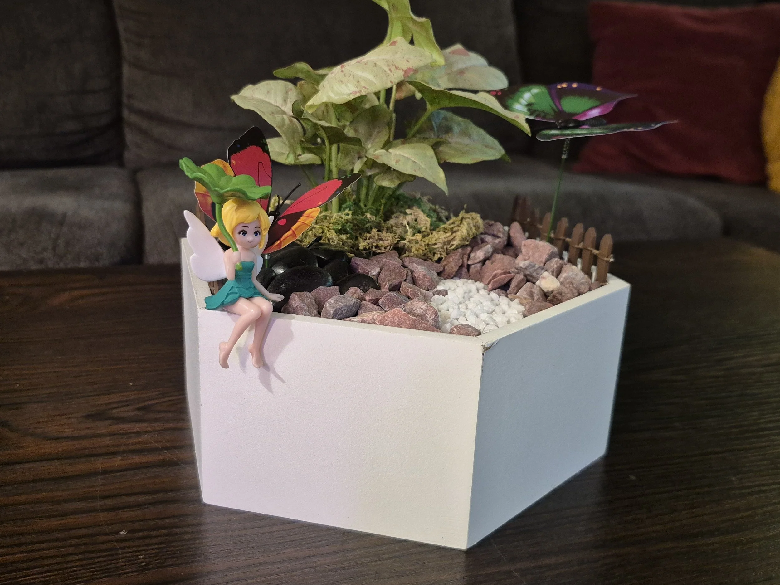 Whimsical Miniature Fairy Garden Planter