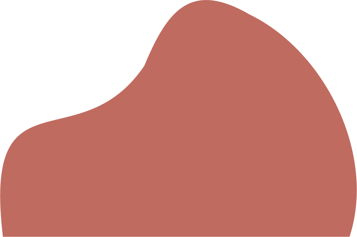 Abstract shape in reddish-brown color with black background
