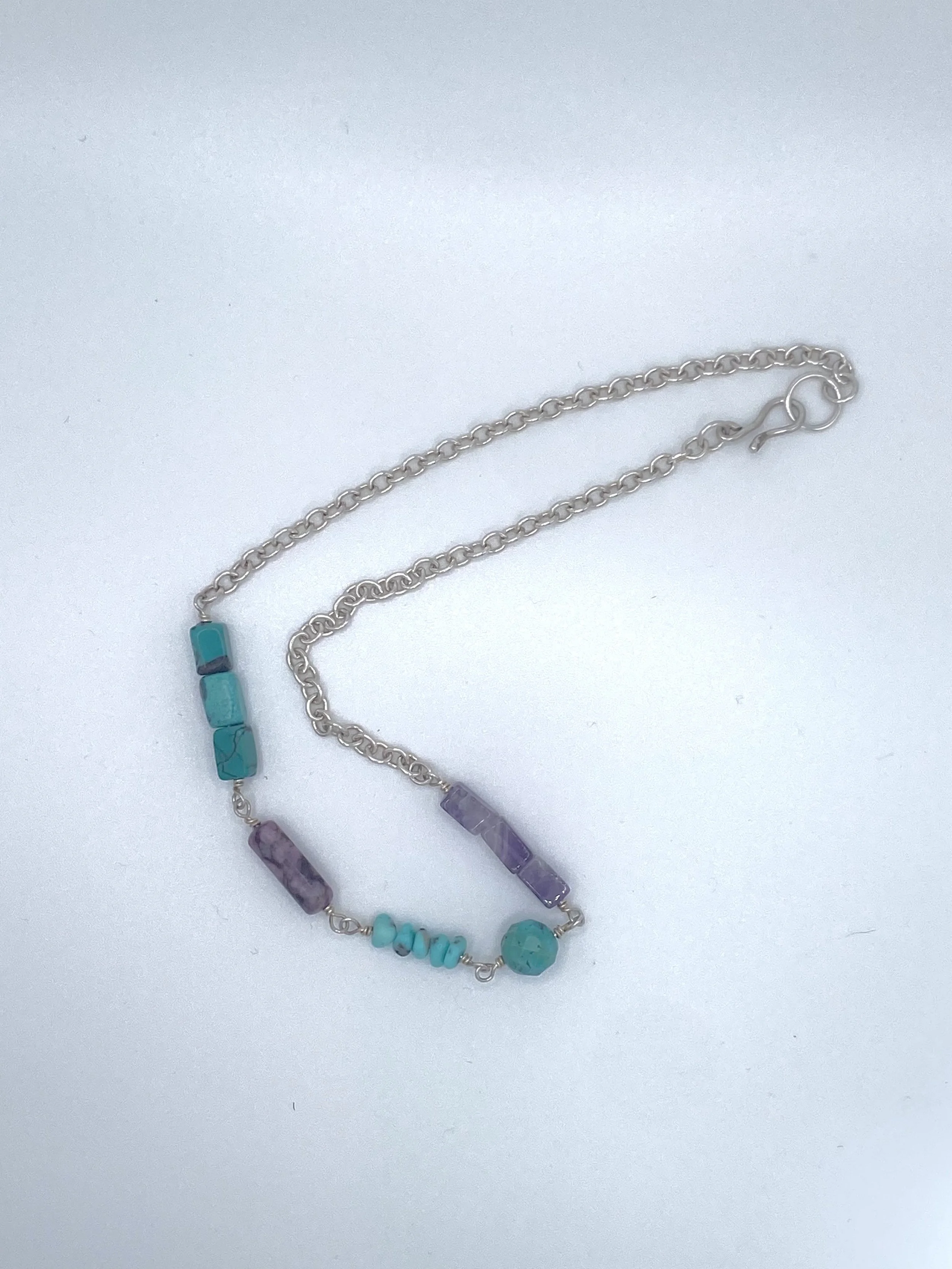 Turquoise and Sugilite Chain