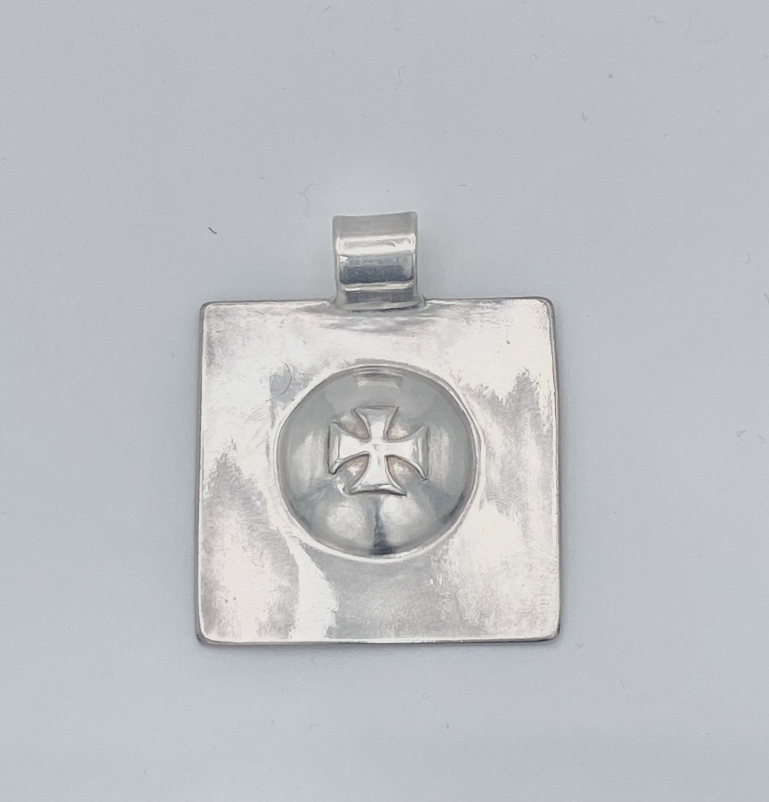 Square with Cross Pendant