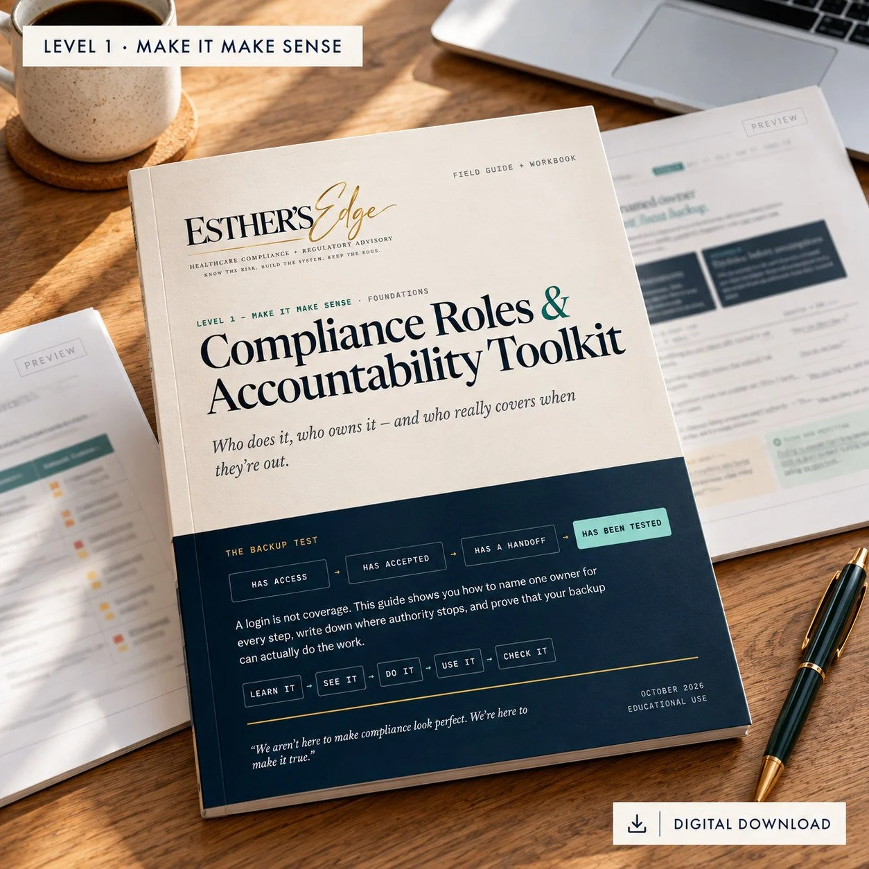 Level 1 - Compliance Roles and Accountability Toolkit - Individual License