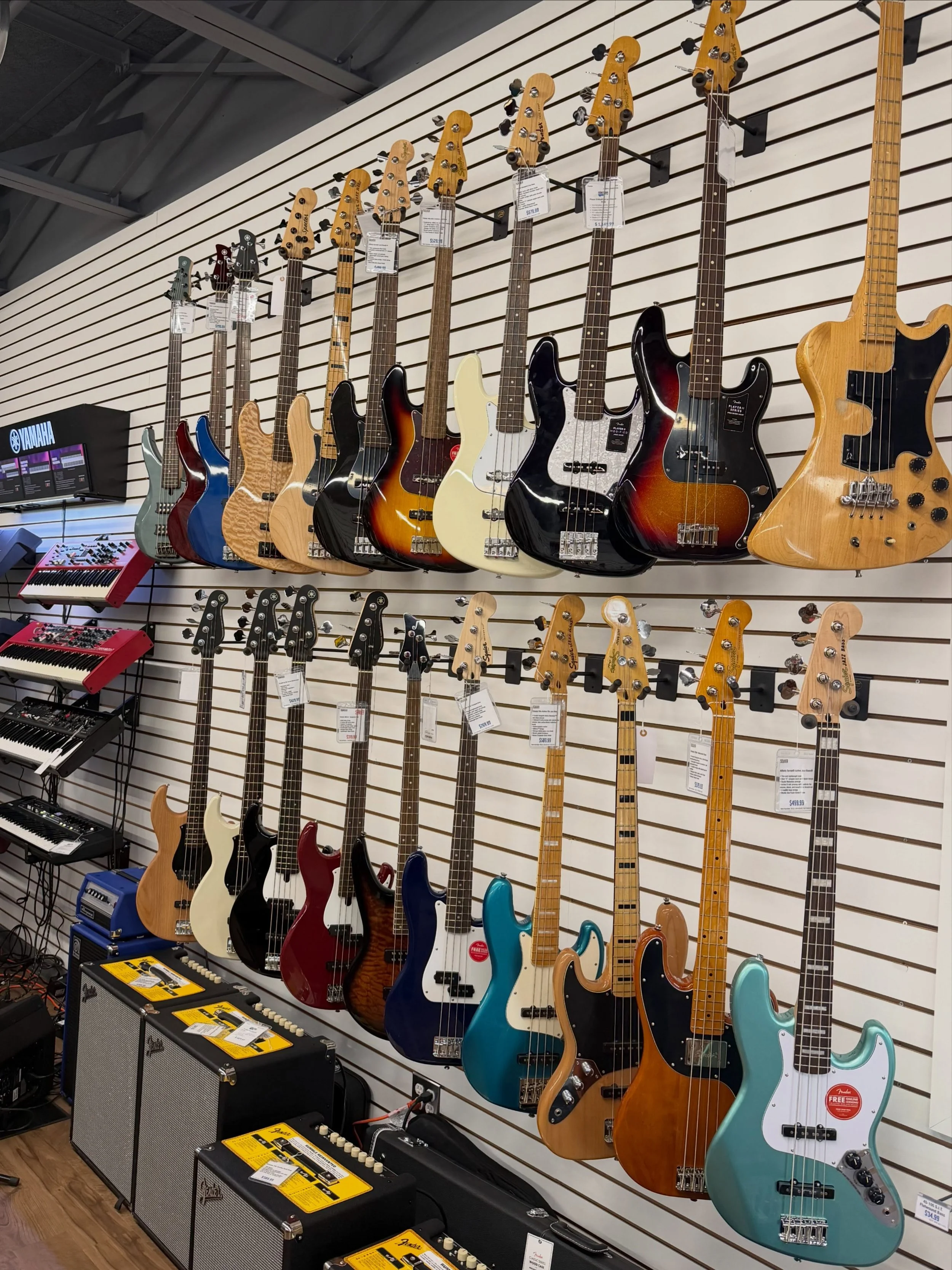 Recently you just about collectively cleaned us out of basses.  We have accepted the challenge.  Your move.

#allaboutthatbass #hometownmusicshop #bassguitar