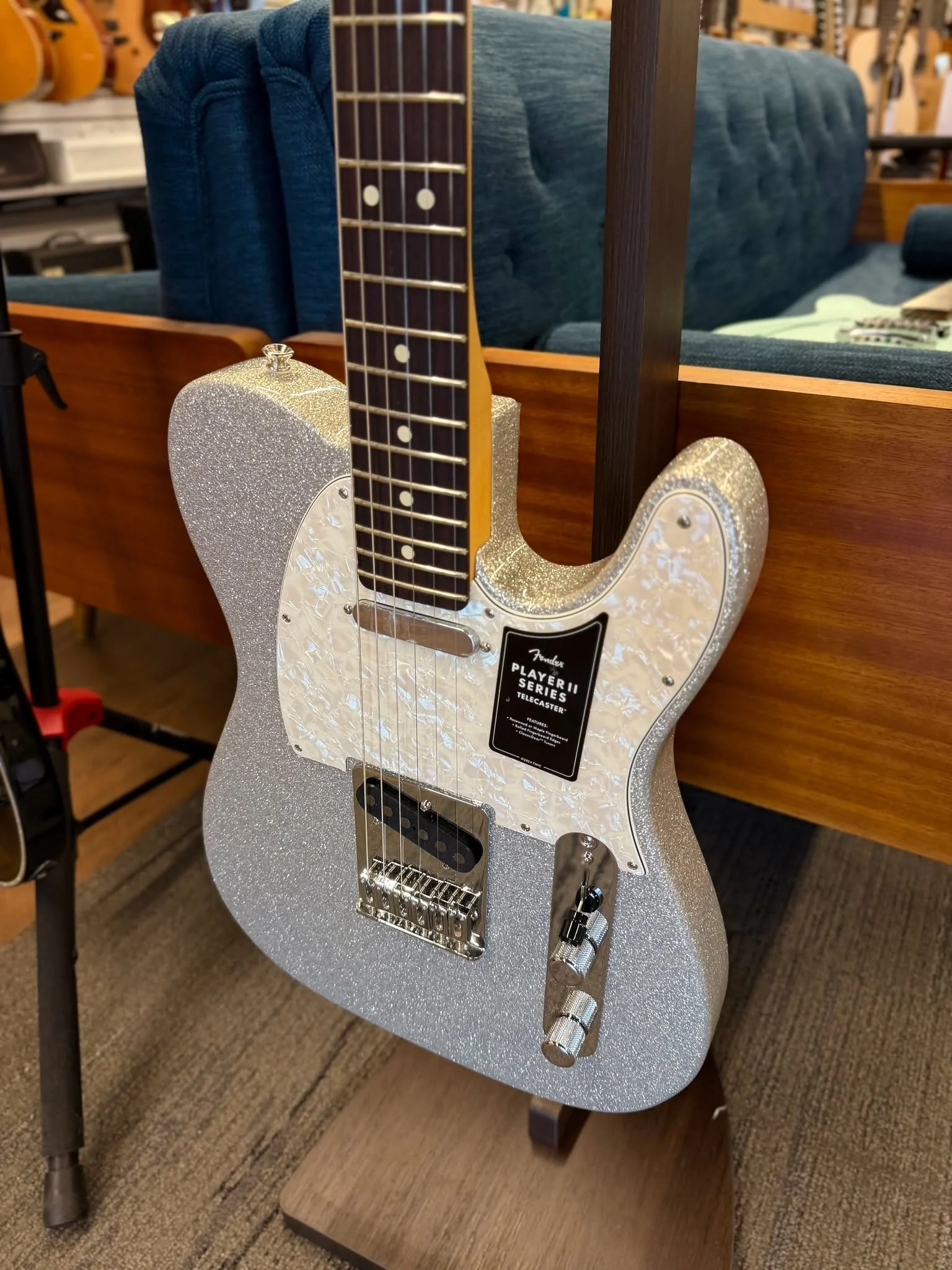 Need something sparkly in your life?  This anniversary Telecaster is pretty awesome!  Stop in and play it today before it's gone!

 #hometowmusicshop #telecaster #electricguitar #fender #shopsmall #supportlocalbusiness