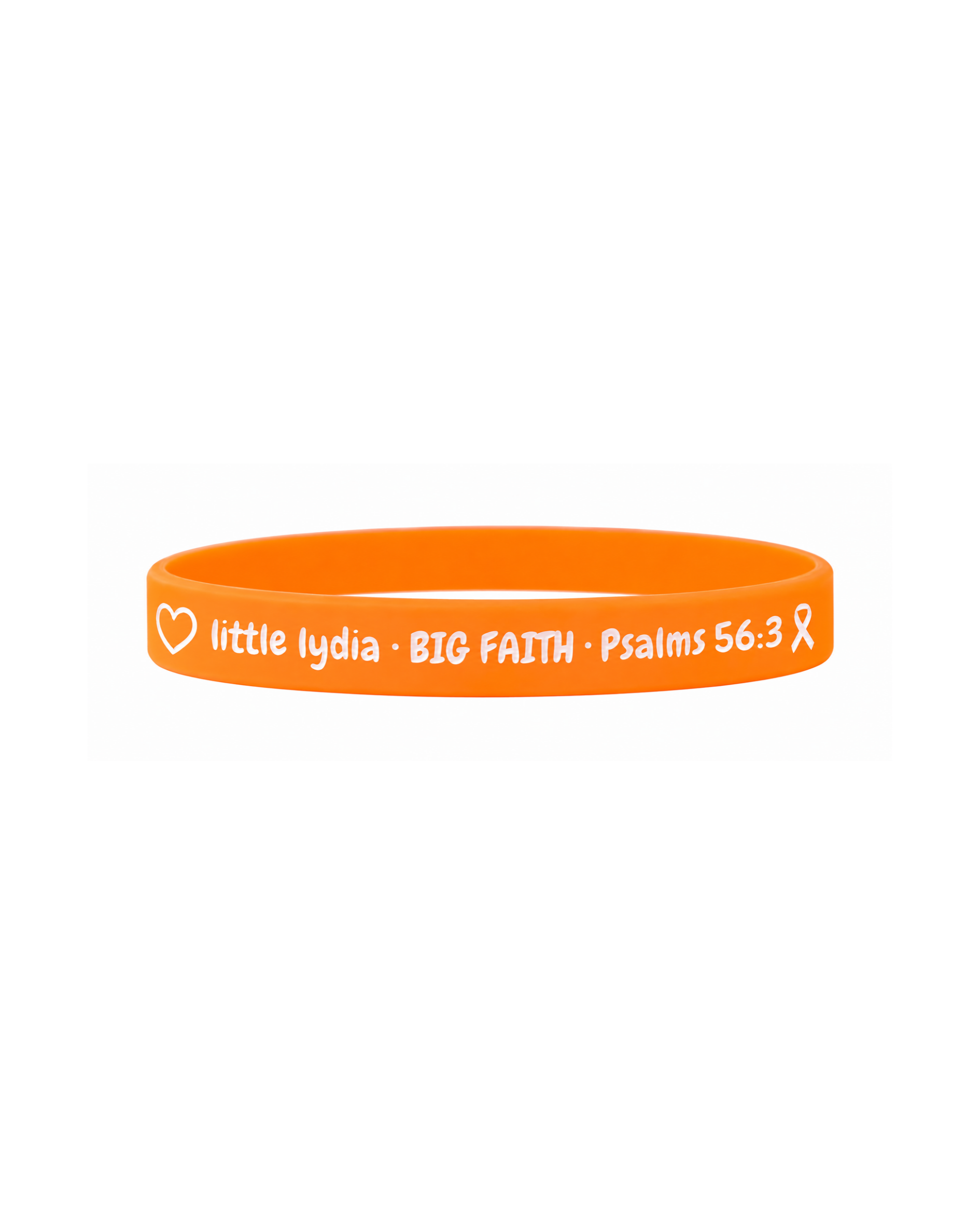Orange Little Lydia Big Faith Bracelet