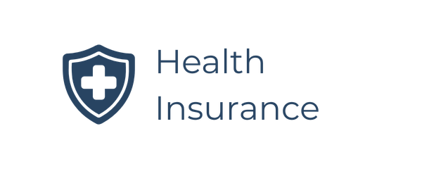 Icon of a shield with a cross and the words 'Health Insurance' next to it.