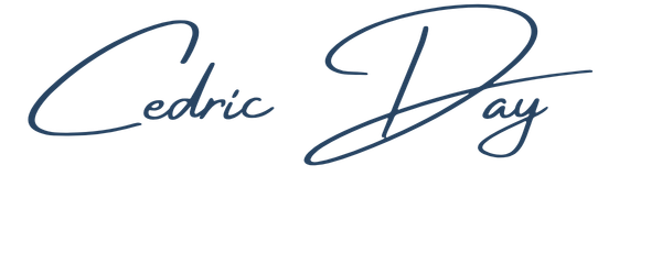 The words 'Cedric Day' written in a stylish, flowing script font.