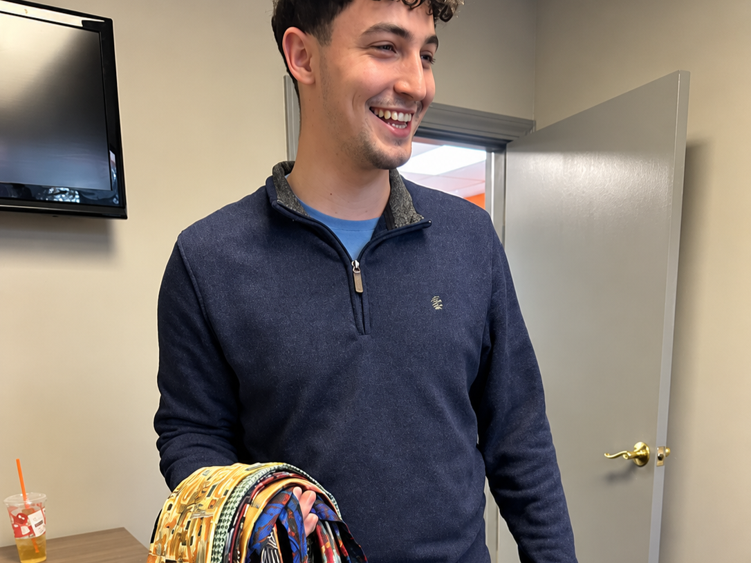 Nik's new tie collection from one of our senior sales guys