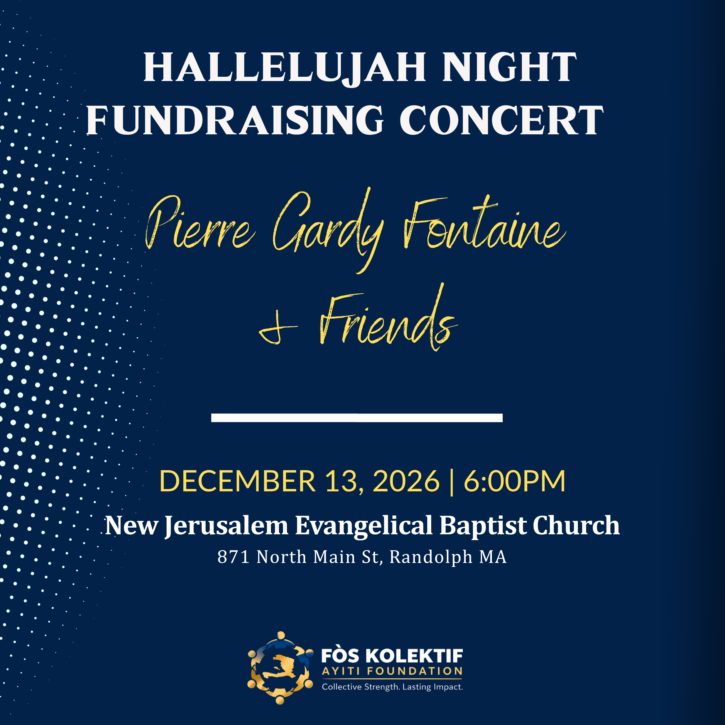 Hallelujah Night Fundraising Concert Ticket