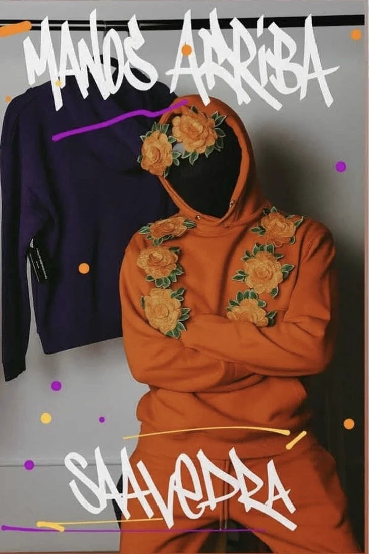 Manos Arriba Orange Hoodie