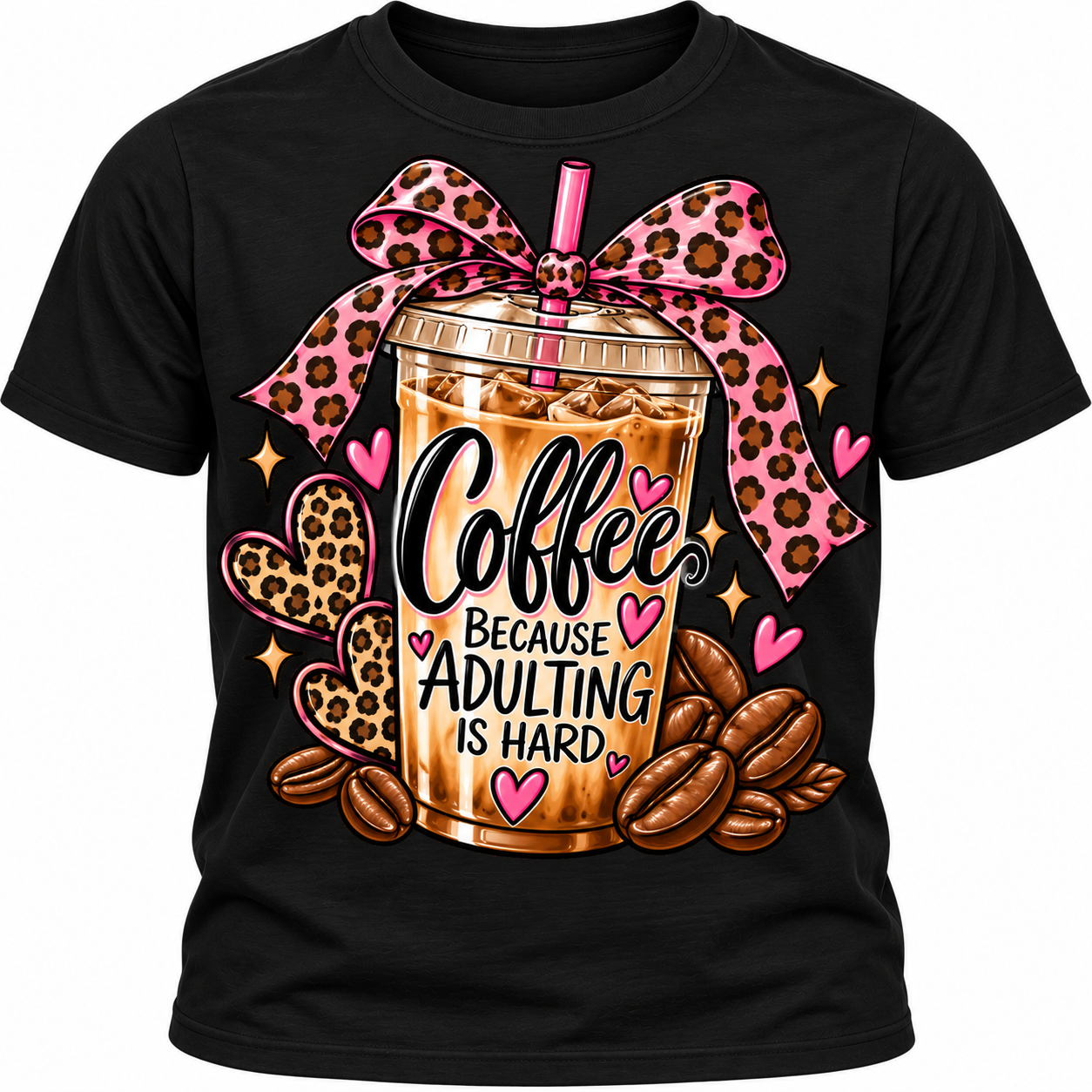Coffee Adulting Hard Shirt