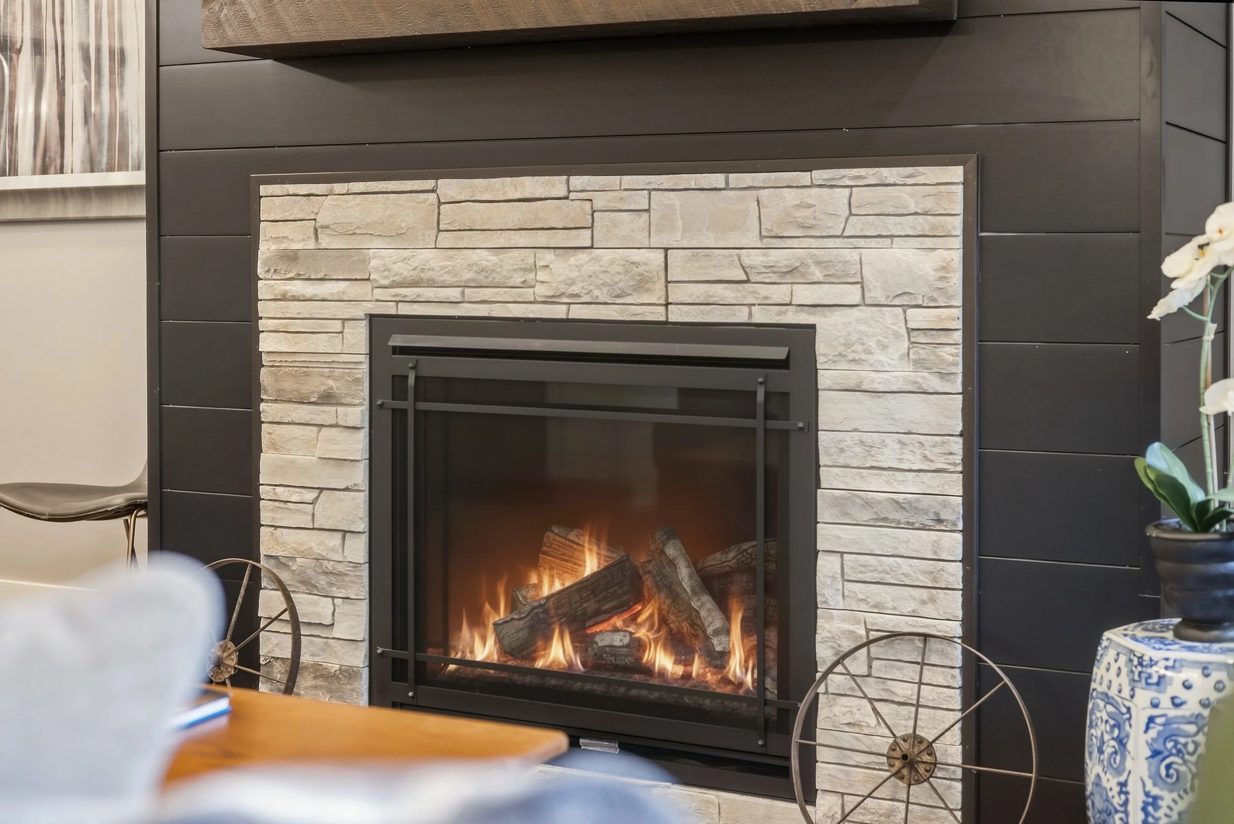 living room fireplace with fire.jpg
