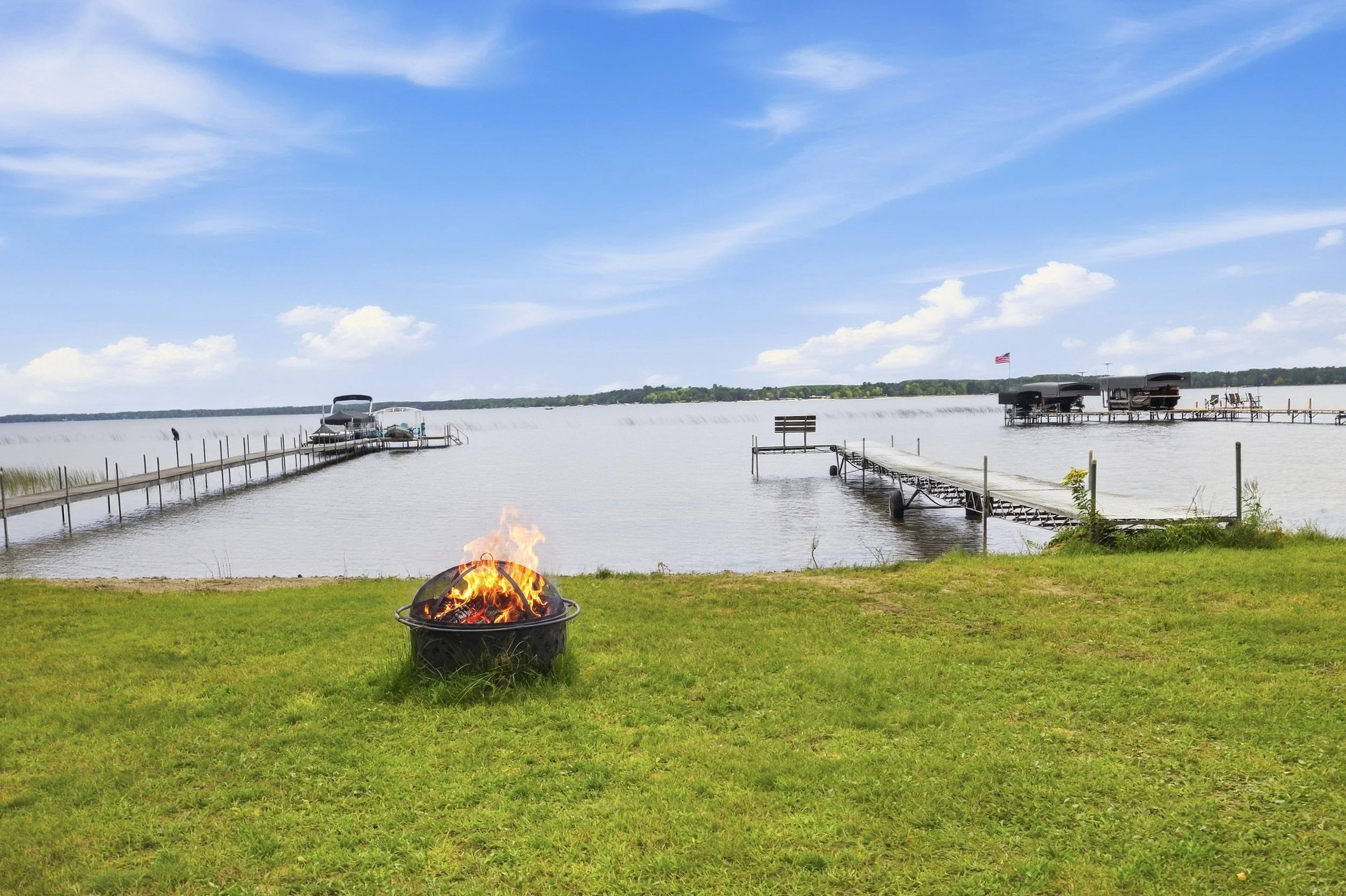 Private Beach with Dock

