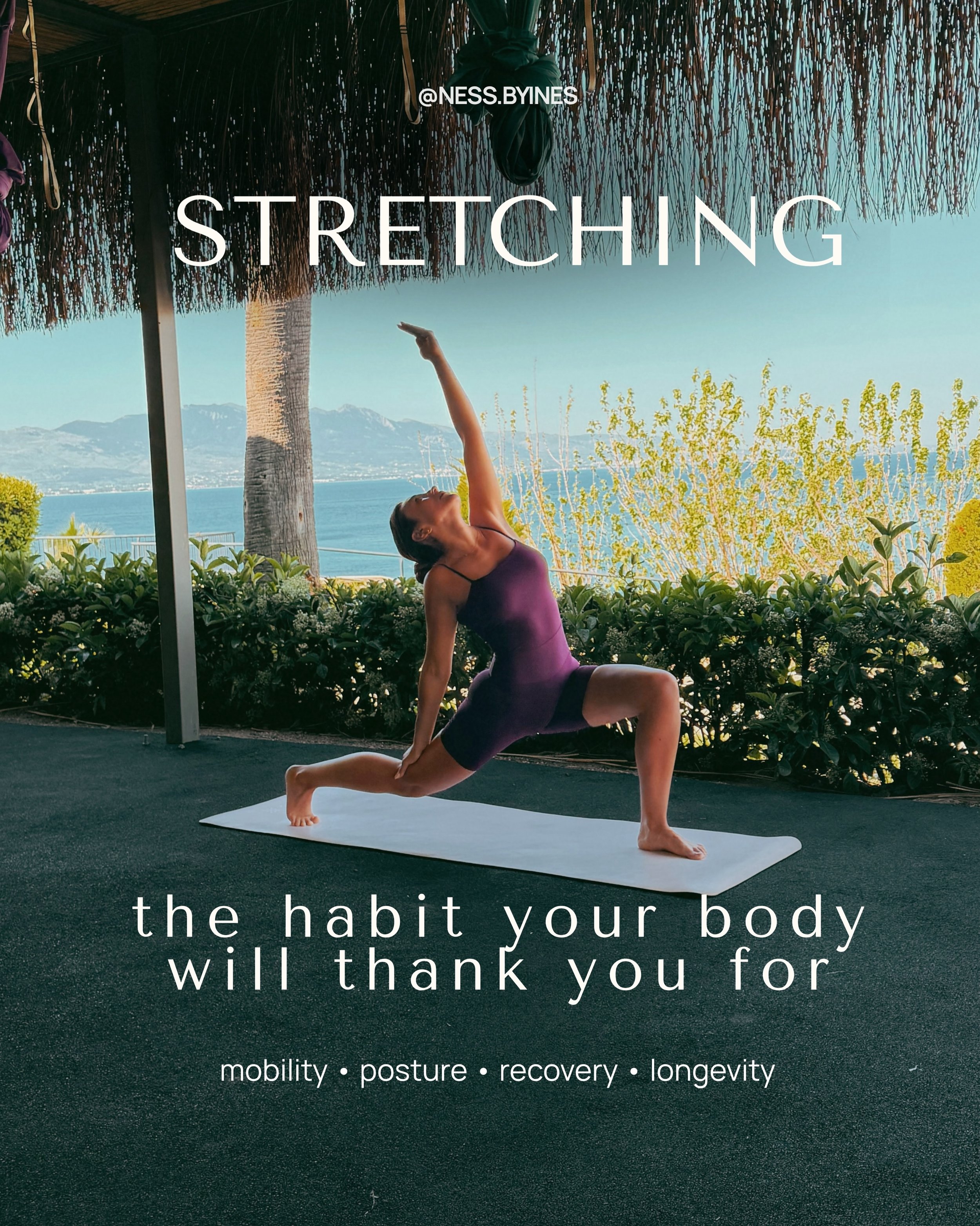 Most people focus on training harder.
But mobility, recovery and nervous system regulation matter just as much.

Stretching helps your body:
&bull; move better
&bull; recover better
&bull; reduce stiffness
&bull; improve posture
&bull; support long-t