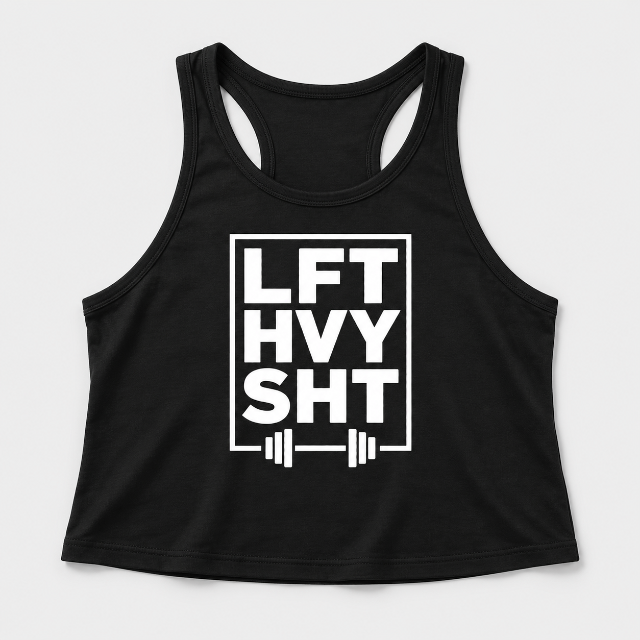 Black racerback tank, LFT HVY SHT dumbbell (6).png