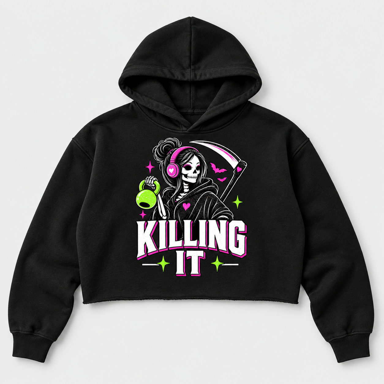 Black cropped hoodie with skeleton print (16).png
