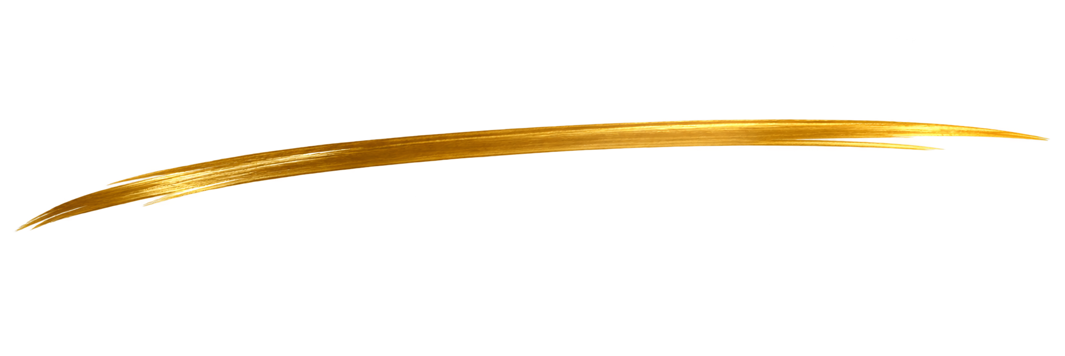 Elegant gold brushstroke accent for Living Pure Loving It