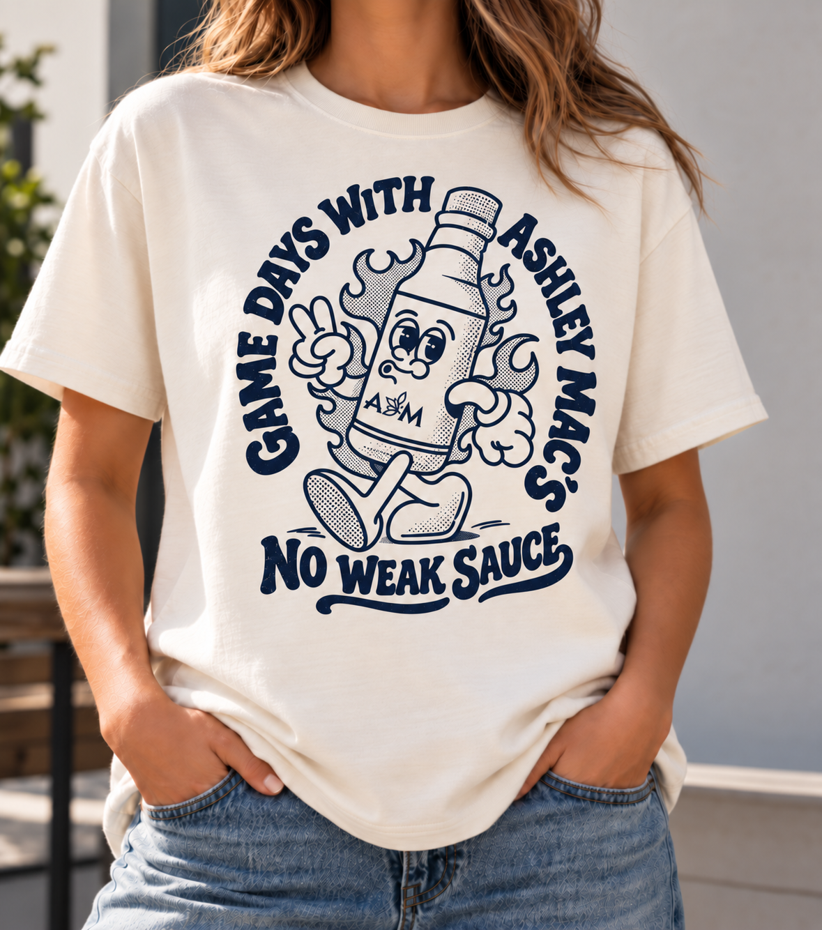 Ashley_Macs_Game_Day_T-shirt_No_Weak_Sauce.png