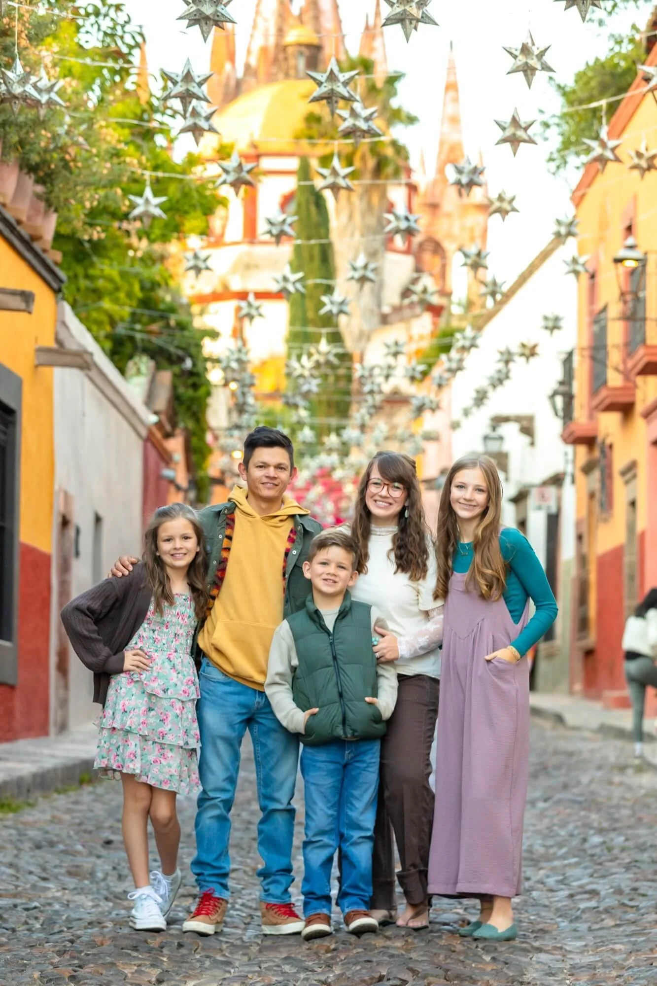 Katie and Chuy with their family, the people behind Perez Mountain Table
