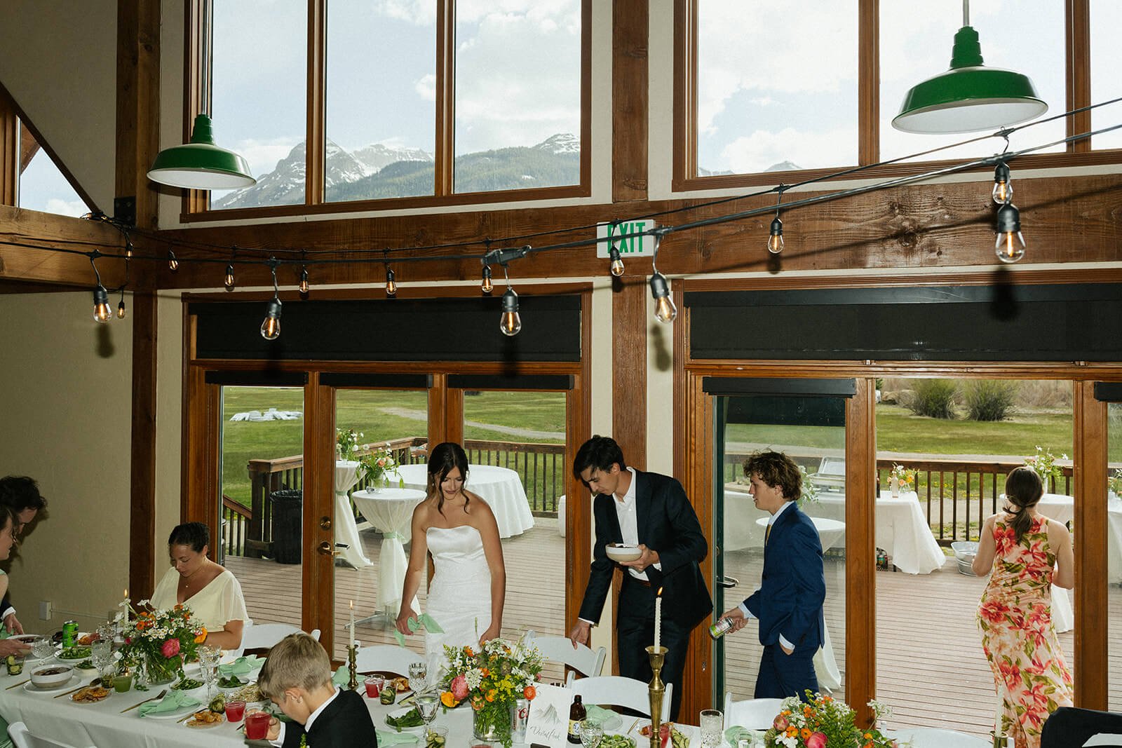 Kendall Mountain wedding reception in Silverton, Colorado, catered by Perez Mountain Table
