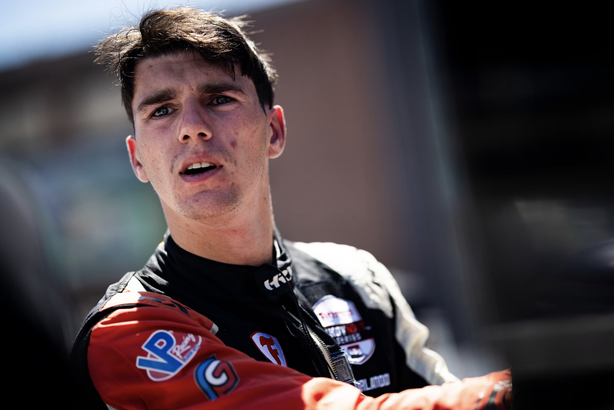 Michael d'Orlando in professional race suit