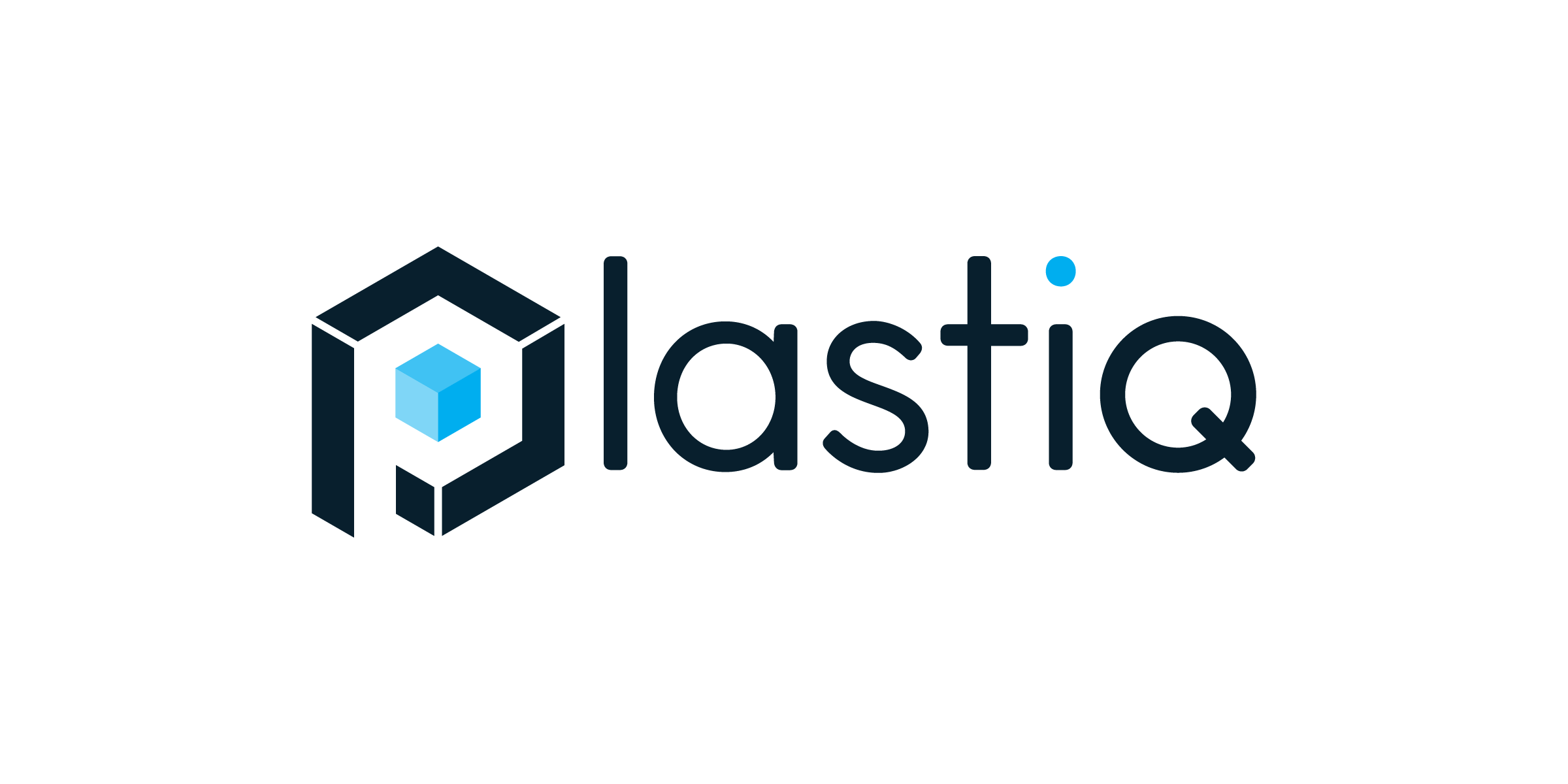 The logo of basis iq, featuring a black hexagon outline with a blue cube inside and the words "basis iq" in black lowercase letters to the right.