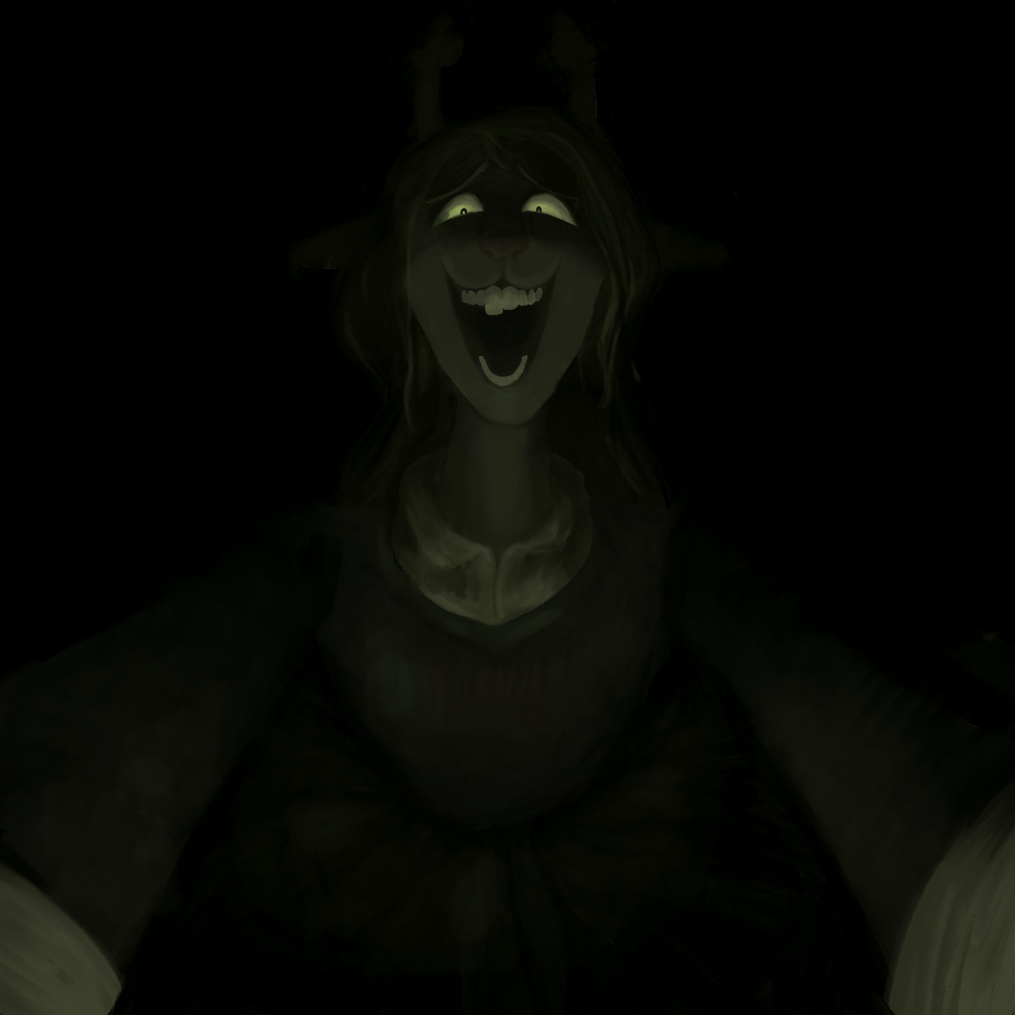 "Say It." Noelle Holiday from Deltarune Ch 6. From the bottom of a lake.