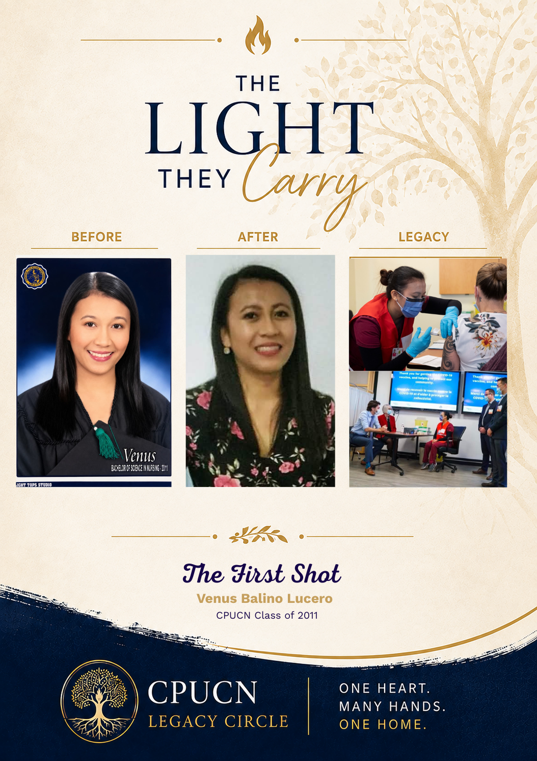 The First Shot: Venus Balino Lucero | CPUCN Class 2011 