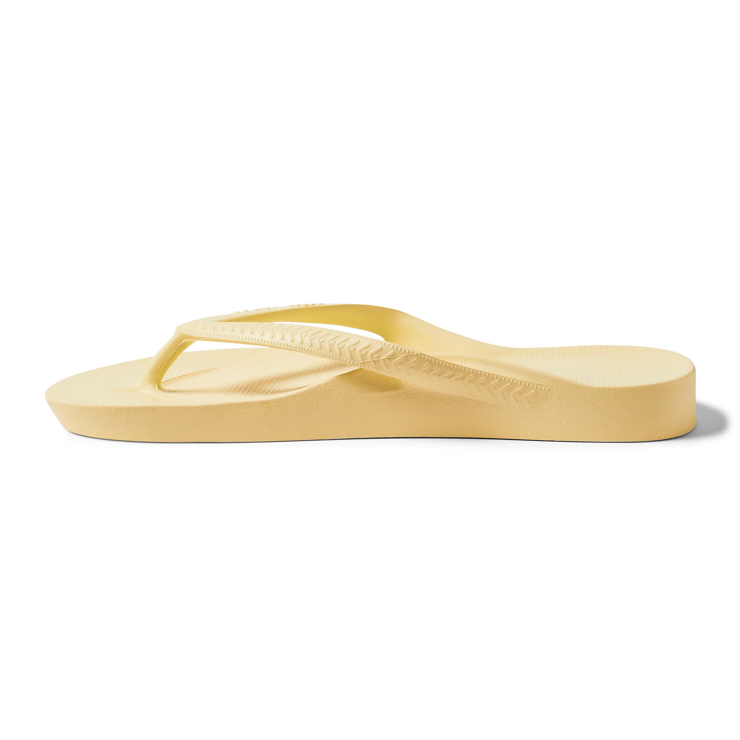 Archies arch support thongs Lemon left.jpg